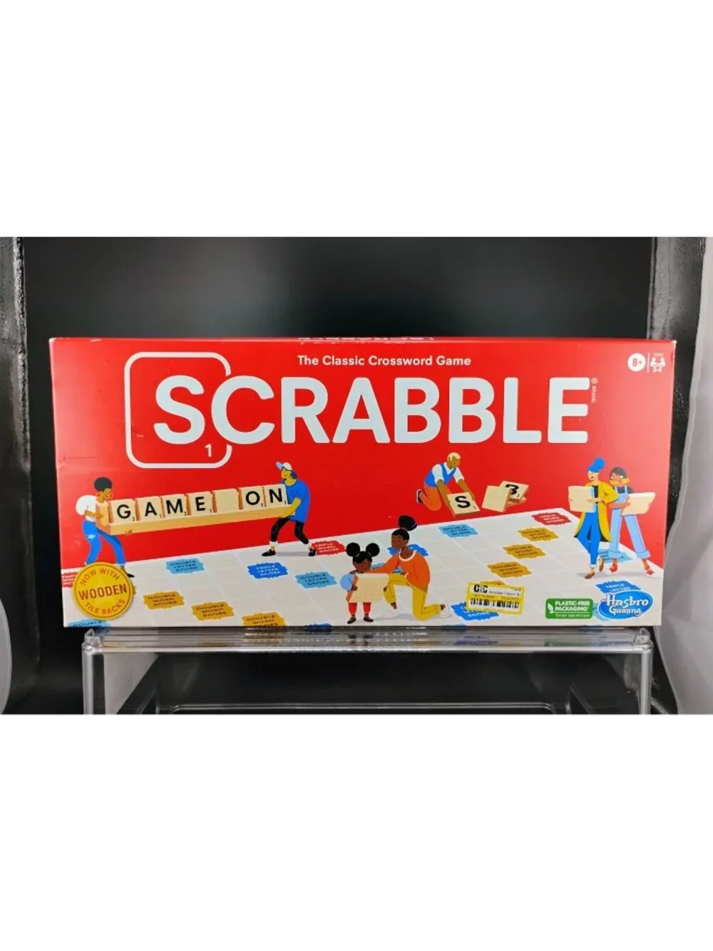 Scrabble Classic Crossword Game With Wooden Tile Racks & Board